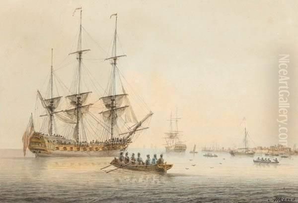 Ships At Harbor - view 1