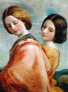 Two Young Women Walking Two Young Women Walking