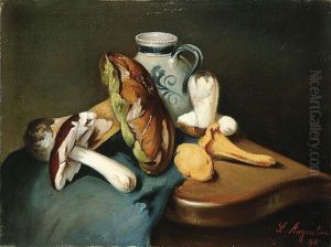 Still Life Of Mushrooms