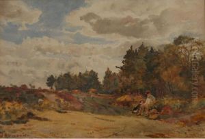 Man With A Dog, Bucklebury Common, Berkshire Man With A Dog, Bucklebury Common, Berkshire