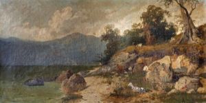 Paisaje Con Cabras by Vittorio Avanzi