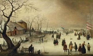Winterlandschaft by Hendrick Avercamp