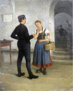 Scena In Caserma by Emmanuel Bachrach-Baree