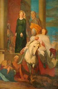 Guelphs and Ghibellines, 1846 by George Frederick Watts