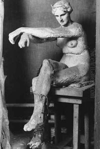 Seated Female Nude by George Frederick Watts