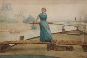 Woman On Dock Woman On Dock