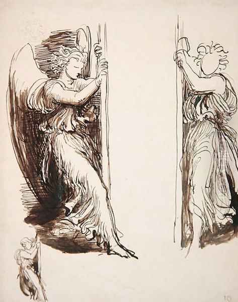 Studies for Angels in The Court of Death - view 1