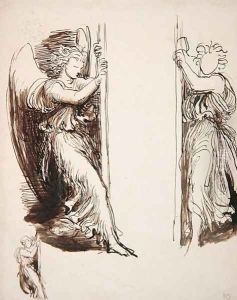 Studies for Angels in The Court of Death by George Frederick Watts
