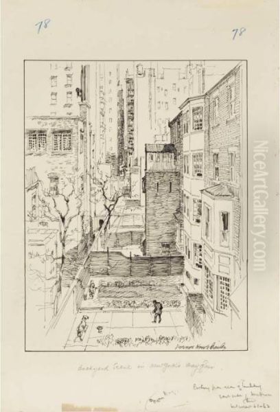 Backyard Scene In New York's May Fair - view 1