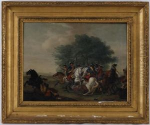 Scene De Bataille by Ludolf Backhuysen