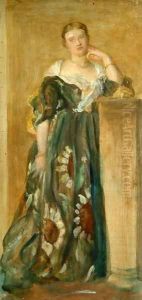 Sketch for a portrait of Mrs Percy Wyndham, 1867-71 by George Frederick Watts