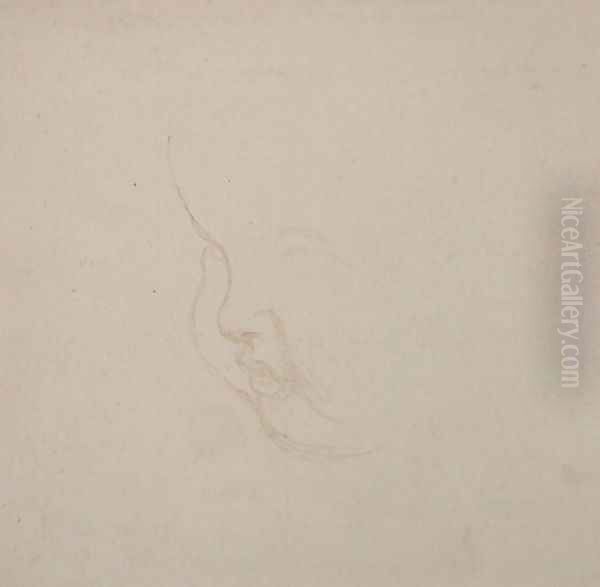 Study for a head of a child, c.1860 - view 1