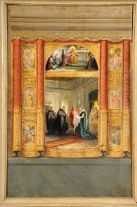 Scene Di Vita Di Santo by Nicolo Barabino