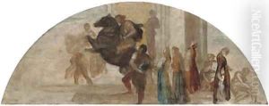 Composition sketch for an unexecuted mural by George Frederick Watts