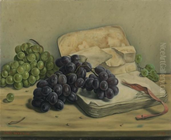 Nature Morte Aux Raisins Et Livre - view 1