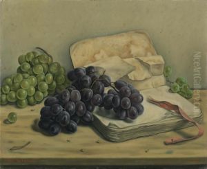 Nature Morte Aux Raisins Et Livre