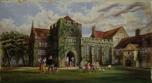 Elizabethan Children Playing Football by James Ward