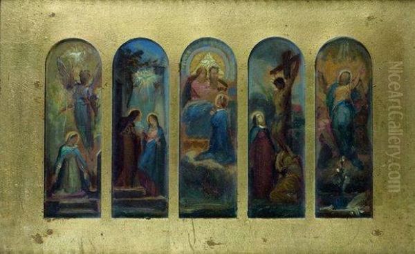 Scenes De La Vie De La Vierge Sur Le Meme Montage - view 1