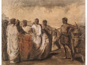 Cincinatus Recoitles Deputes Du Senat by Felix Joseph Barrias