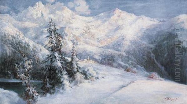 Paesaggio Montano Innevato - view 1