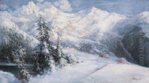 Paesaggio Montano Innevato