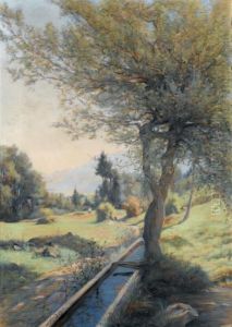 Sommerlicher Weg Mit Tranke by Auguste Baud-Bovy