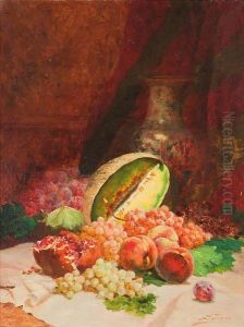 Bodegon De Melon, Uvas Y Granadas