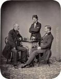 Portrait Of Chess Players by Johann Balthazar Bauer