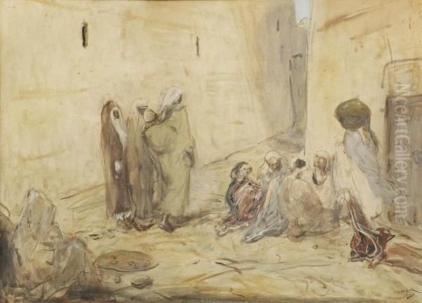 Straatje In Stamboul; Figures In The Streets Of Istanbul - view 1