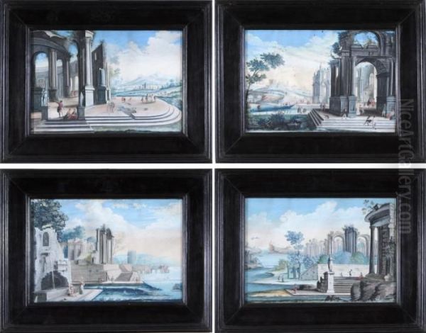 Capriccio Architettonico Con Figure - view 1