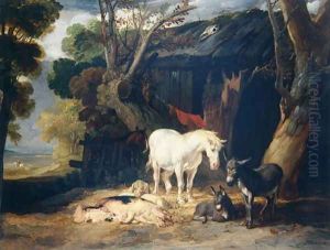 The Farmyard, 1811 by James Ward