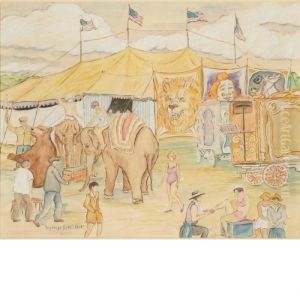 Outside The Big Top by Reynolds Beal