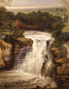 The Falls of the Clyde after a Flood