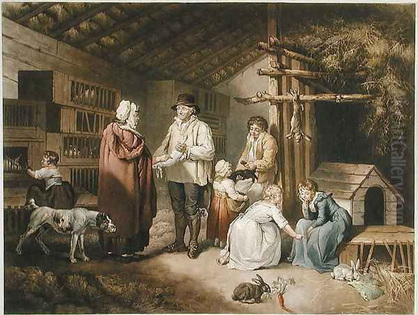 Selling Rabbits, engraved by William Ward (1766-1826) 1796 - view 1