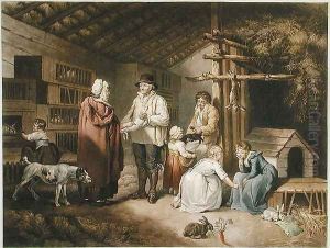Selling Rabbits, engraved by William Ward (1766-1826) 1796 by James Ward