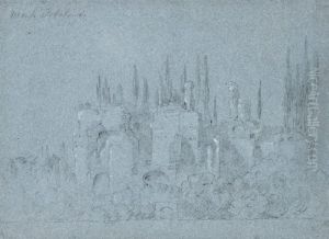 Roman Ruins On Mount Palantine by George Howland Beaumont