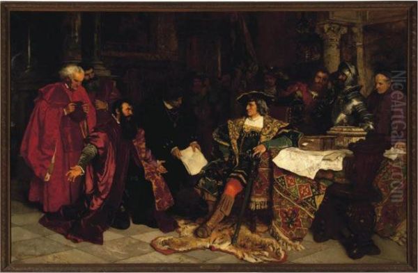 Emperor Maximilian At Verona Receiving The Venetian Ambassador - view 1