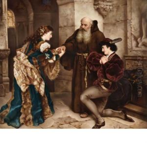Romeo And Juliet Before Friar Lawrence by Carl Ludwig Friedrich Becker