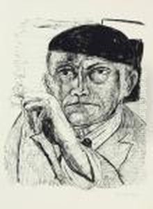 Selbstbildnis, From Tag Und Traum by Max Beckmann