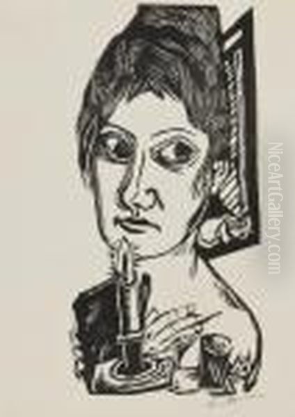 Woman With Candle - view 1