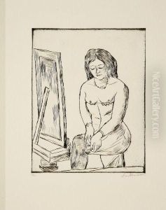 Toilette (vor Dem Spiegel) by Max Beckmann