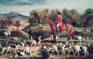 Ralph Lambton and his Hounds by James Ward