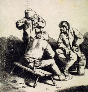 Les Trois Buveurs by Cornelis (Pietersz.) Bega