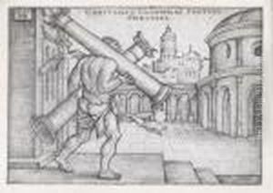 Hercules And The Columns Of Gaza by Hans Sebald Beham
