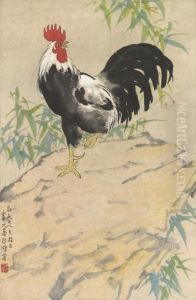 Rooster by Xu Beihong