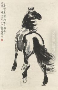 Standing Horse by Xu Beihong