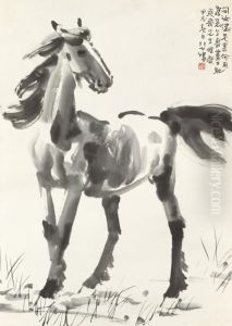 Standing Horse by Xu Beihong