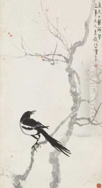 Magpie And Plum Blossoms - view 1