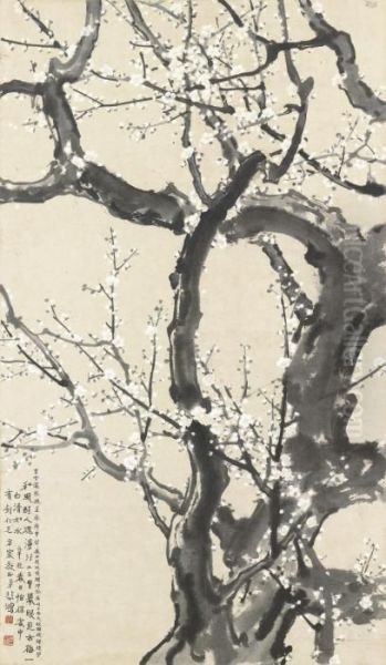 White Plum Blossoms - view 1