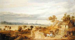 Landscape with Cottages, c.1802-07 by James Ward